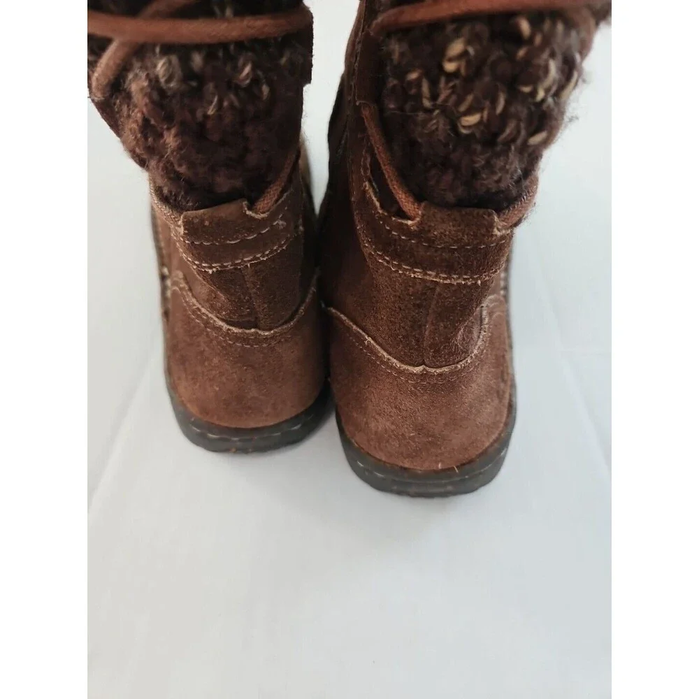 Ugg Australia 1976 Skylair Suede Leather Boots Sz 5 Youth Boho Cozy Warm